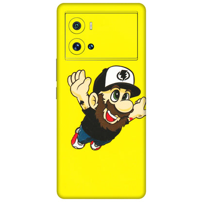 IQOO Phone Skins (All Models) - Flying Beardo - 3D Embossed Finish (L-60) IQOO 9 Pro 5G
