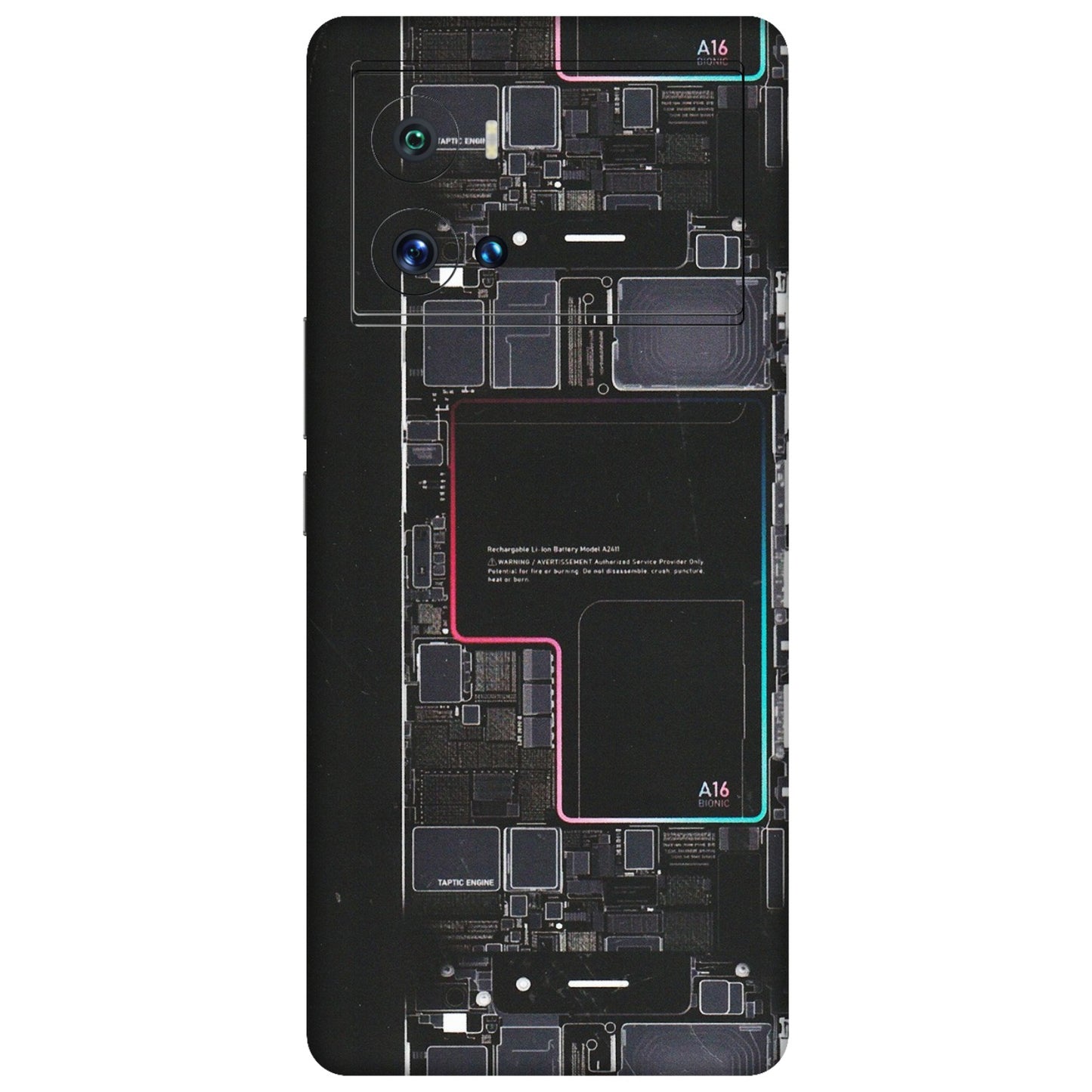 IQOO Phone Skins (All Models) - Motherboard Circuit Layout - Matte Finish (M-117) IQOO 9 Pro 5G
