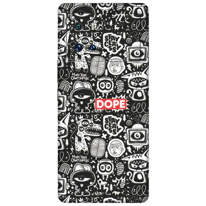 IQOO Phone Skins (All Models) - Dope Stay Classy Black Doodles - Matte Finish (M-126) IQOO 9 Pro 5G
