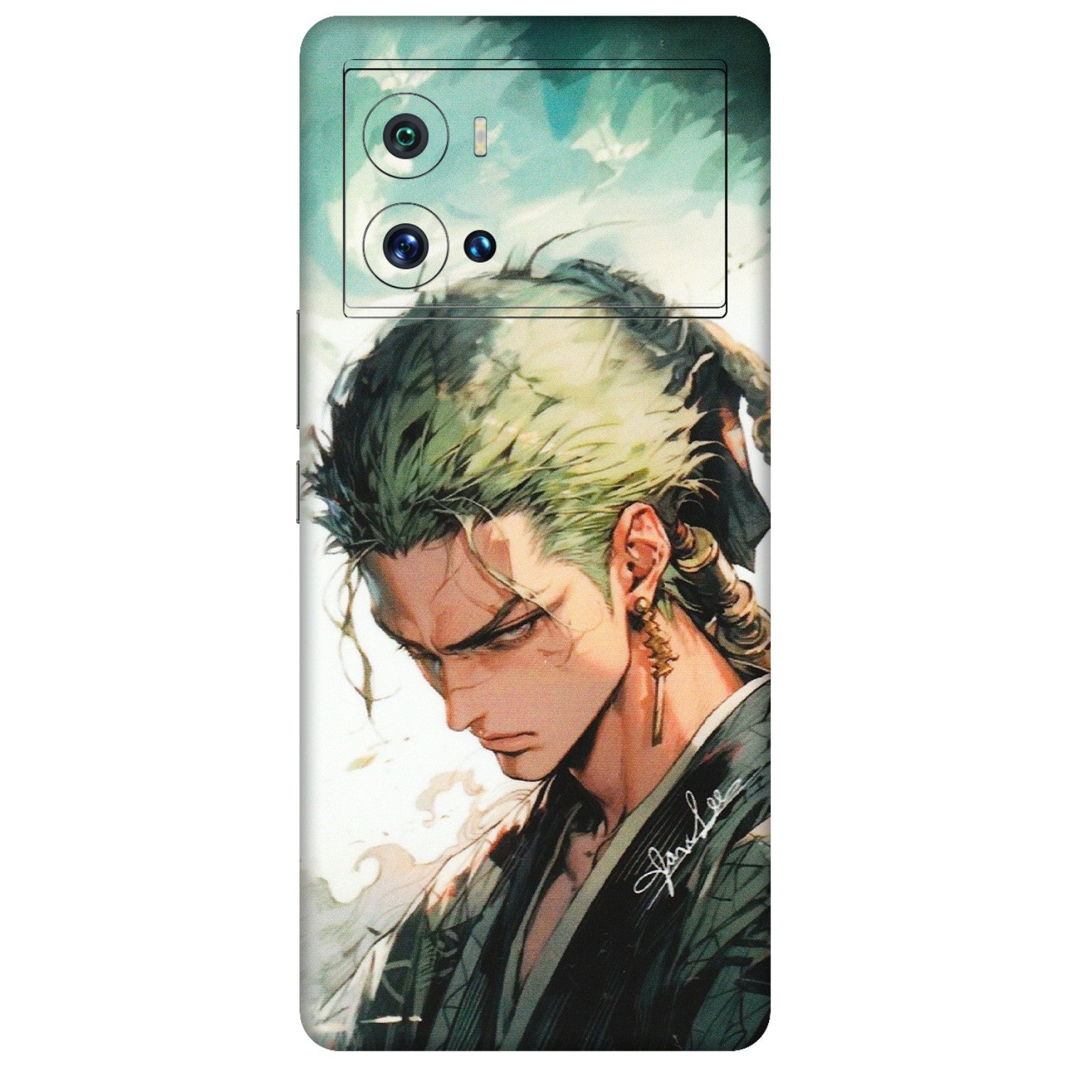 IQOO Phone Skins (All Models) - New Roronoa Zoro One Picece Anime - Matte Finish (M-140) IQOO 9 Pro 5G