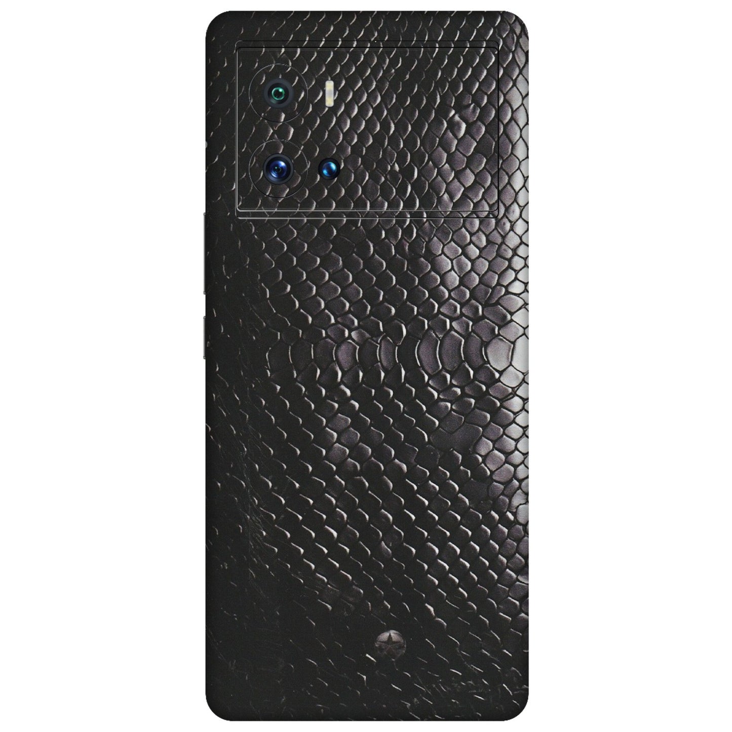 IQOO Phone Skins (All Models) - Black Snack Leather - Matte Finish (M-147) IQOO 9 Pro 5G