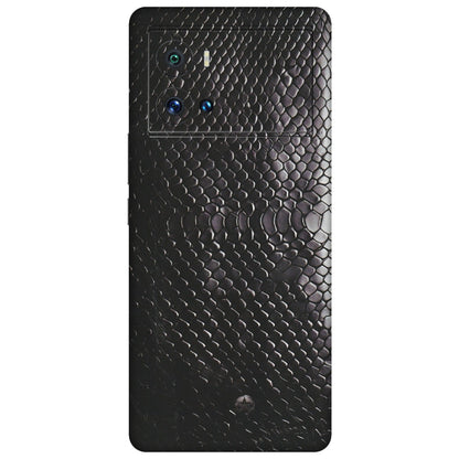 IQOO Phone Skins (All Models) - Black Snack Leather - Matte Finish (M-147) IQOO 9 Pro 5G