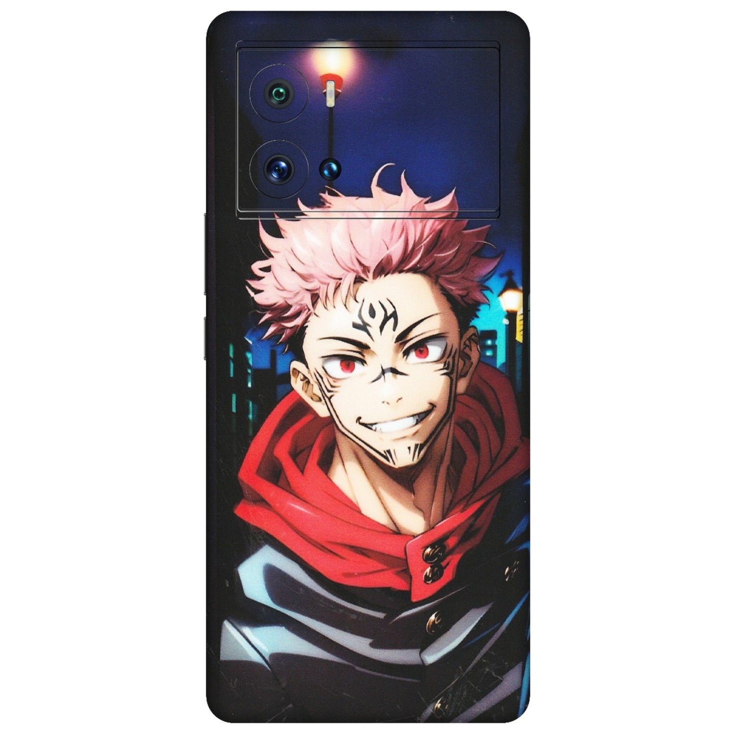 IQOO Phone Skins (All Models) - Yuji Itadori Funny Face Anime - Matte Finish (M-152) IQOO 9 Pro 5G