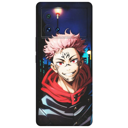 IQOO Phone Skins (All Models) - Yuji Itadori Funny Face Anime - Matte Finish (M-152) IQOO 9 Pro 5G