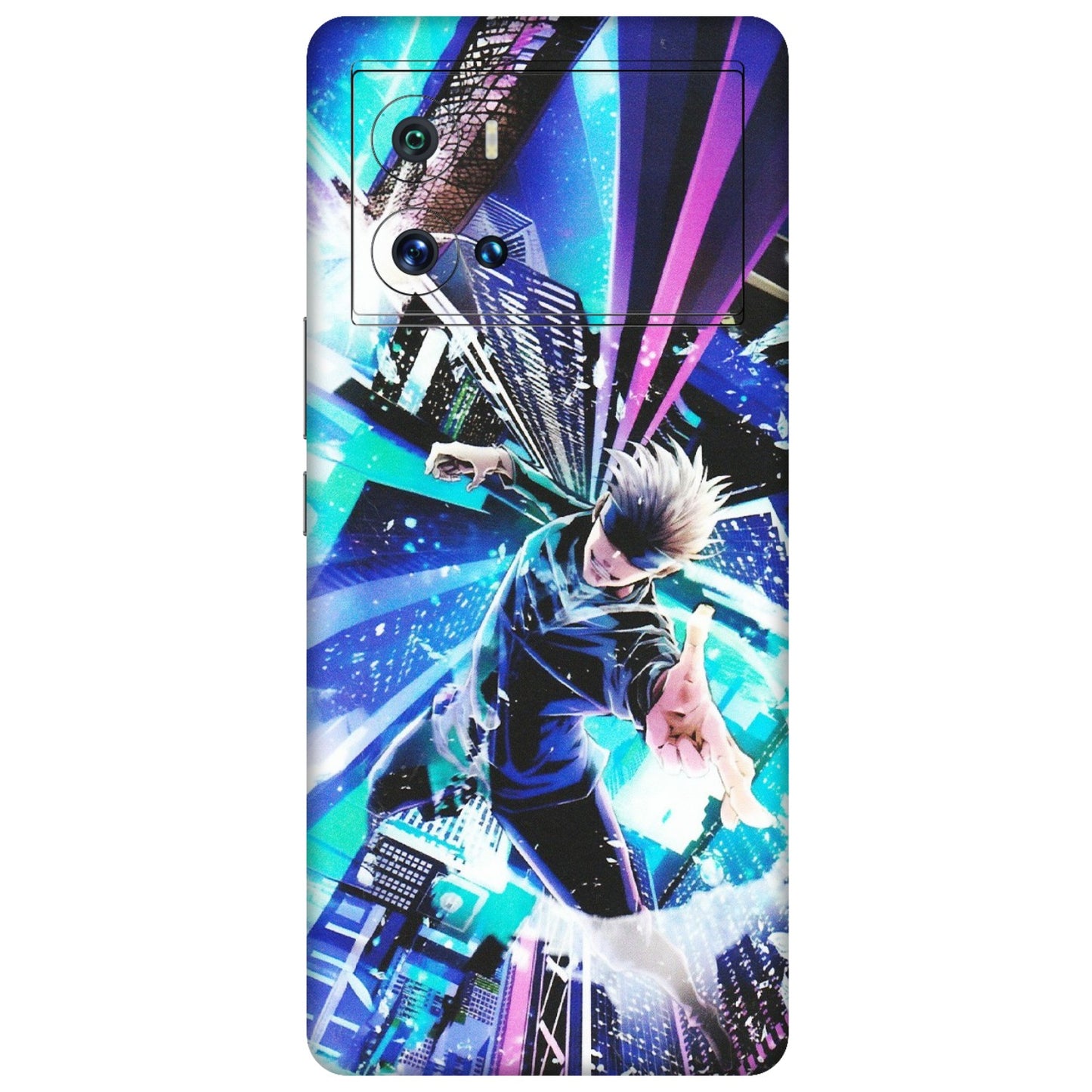 IQOO Phone Skins (All Models) - Manga Action Jujustu Kaisen Anime - Matte Finish (M-155) IQOO 9 Pro 5G
