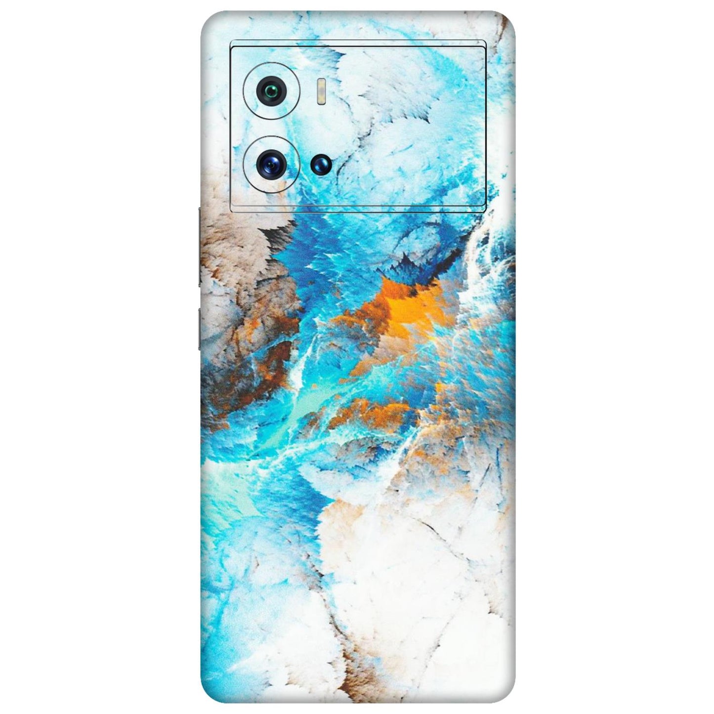 IQOO Phone Skins (All Models) - Blue Waves Abstract - Matte Finish (M-19) IQOO 9 Pro 5G