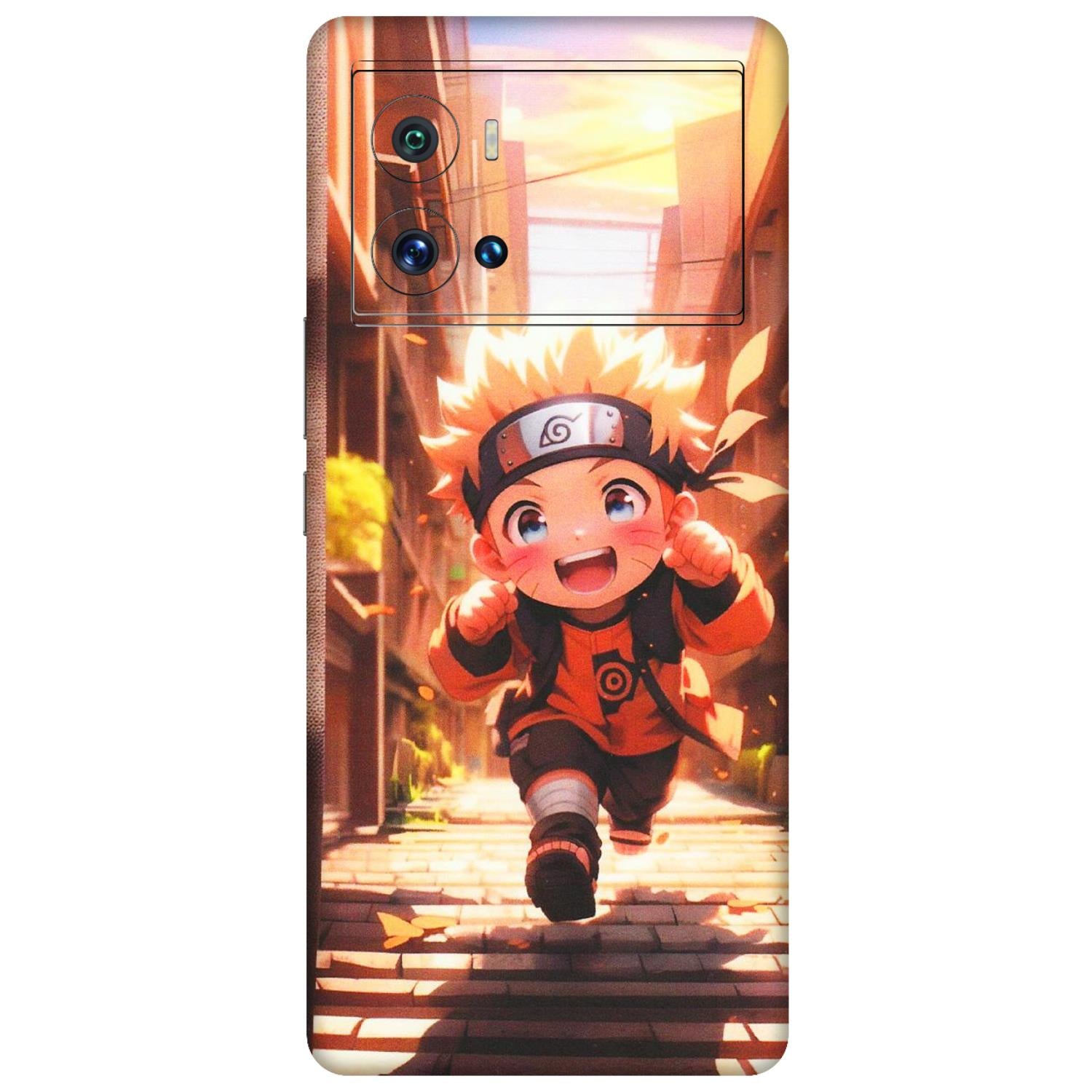 IQOO Phone Skins (All Models) - Naruto Cute Toon Running - Matte Finish (M-04) IQOO 9 Pro 5G