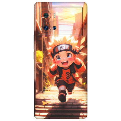 IQOO Phone Skins (All Models) - Naruto Cute Toon Running - Matte Finish (M-04) IQOO 9 Pro 5G