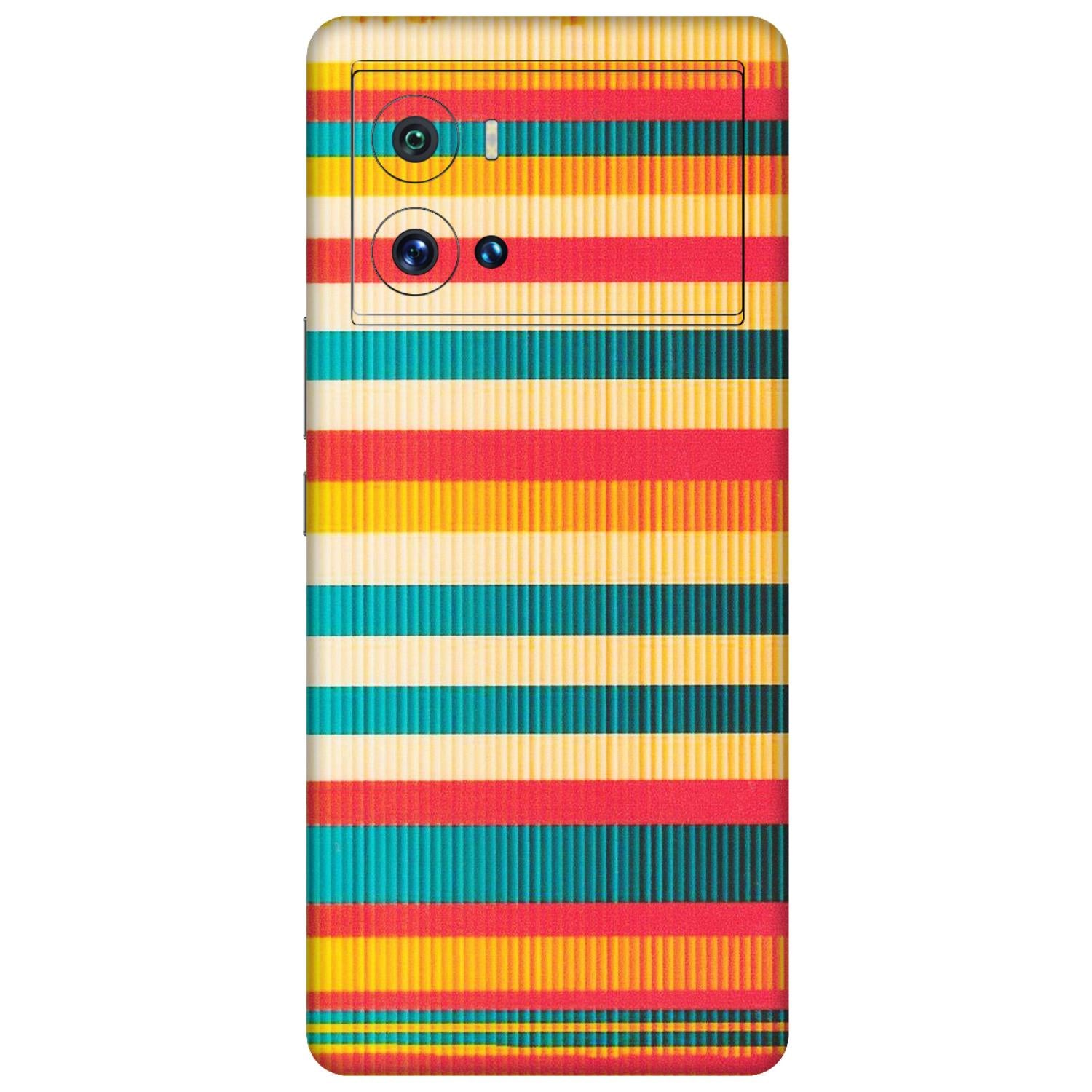 IQOO Phone Skins (All Models) - Colourful Stripes Soothing Effect - Matte Finish (M-86) IQOO 9 Pro 5G