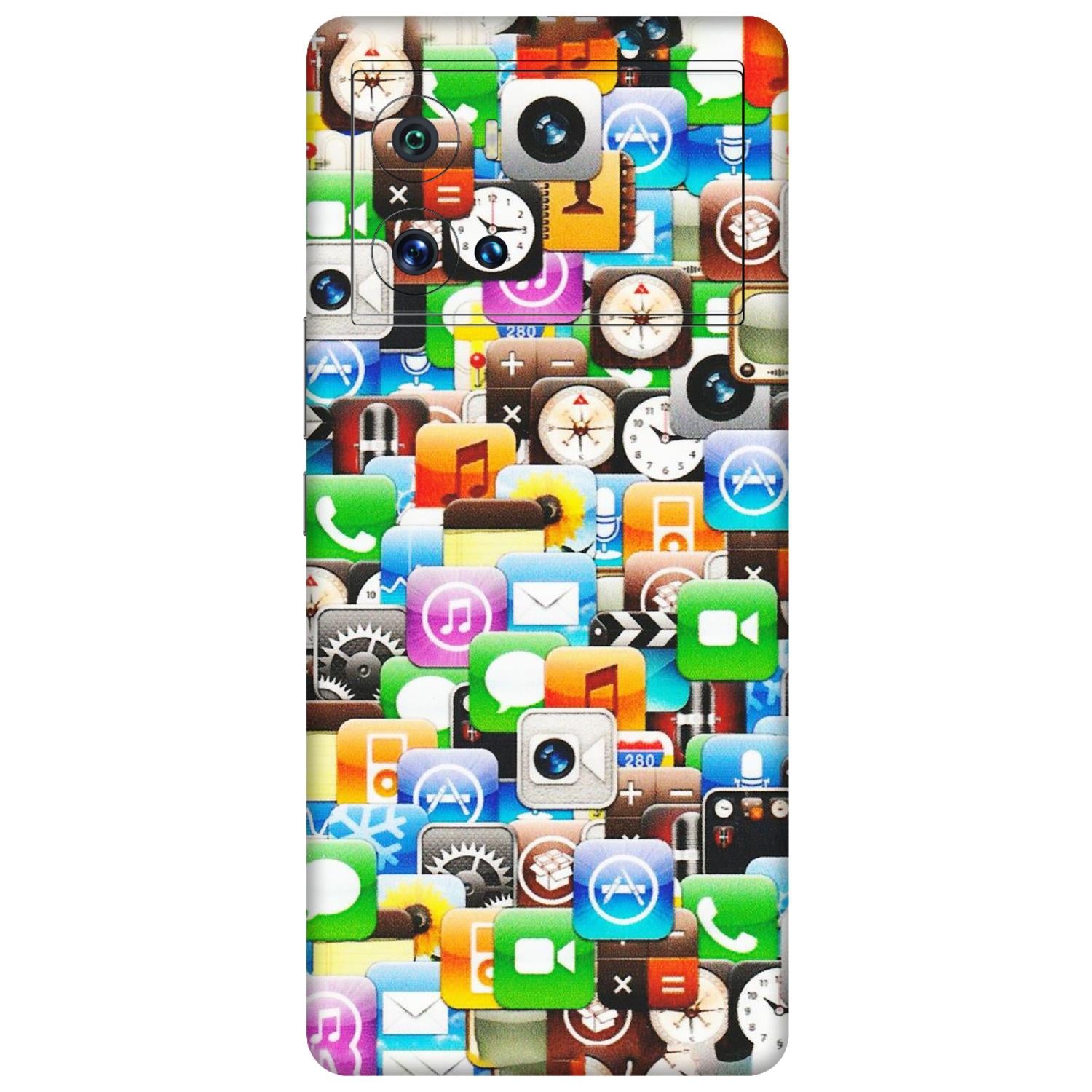 IQOO Phone Skins (All Models) - All Apple Icons - Matte Finish (M-93) IQOO 9 Pro 5G