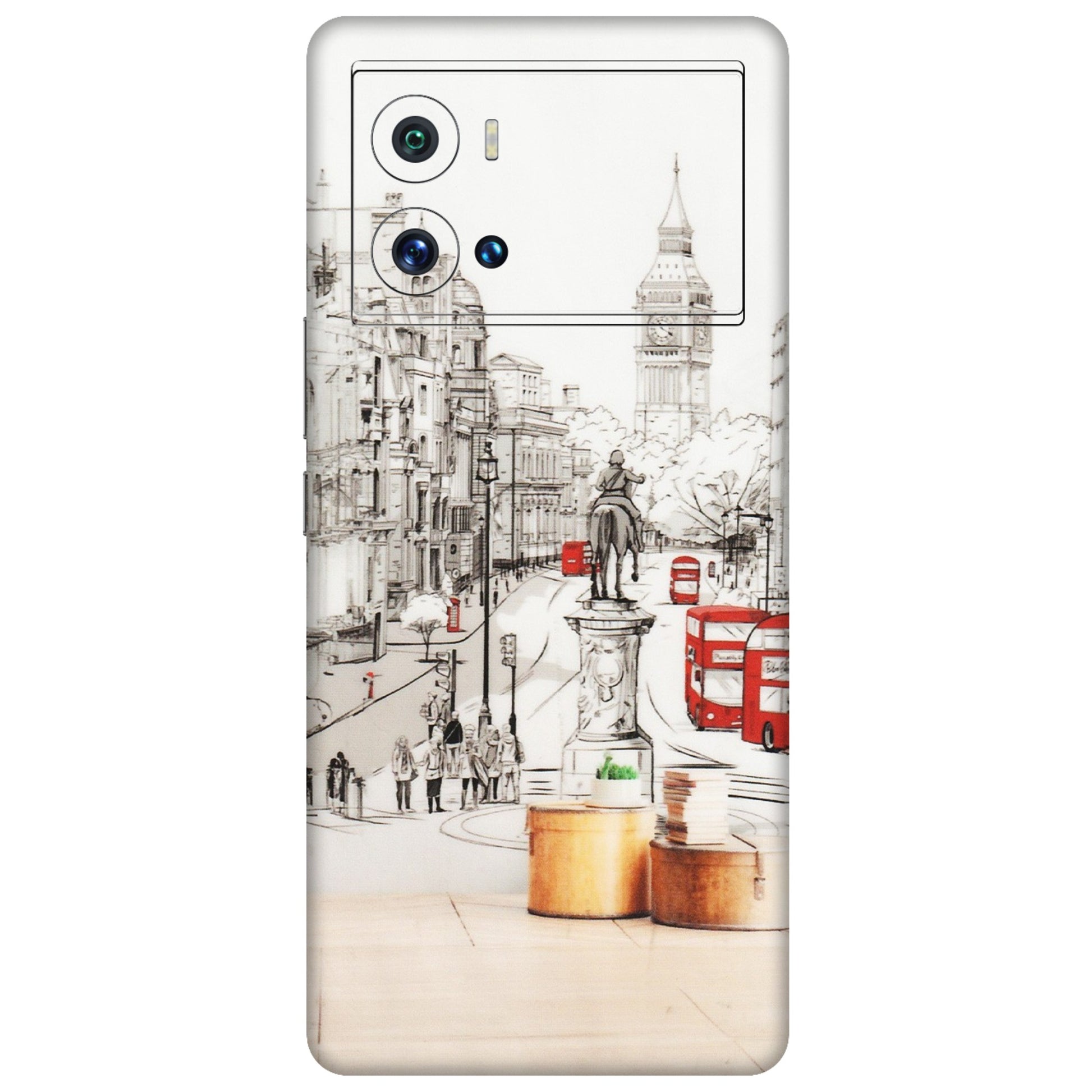 IQOO Phone Skins (All Models) - London Street - Transparent Finish (T-02) IQOO 9 Pro 5G