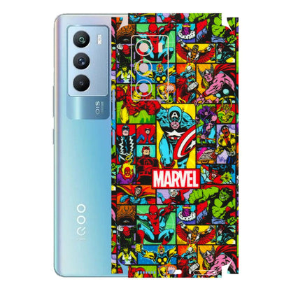 IQOO Phone Skins (All Models) - MARVELOUS Comic Characters - 3D Embossed Finish (L-129) IQOO 9 SE 5G