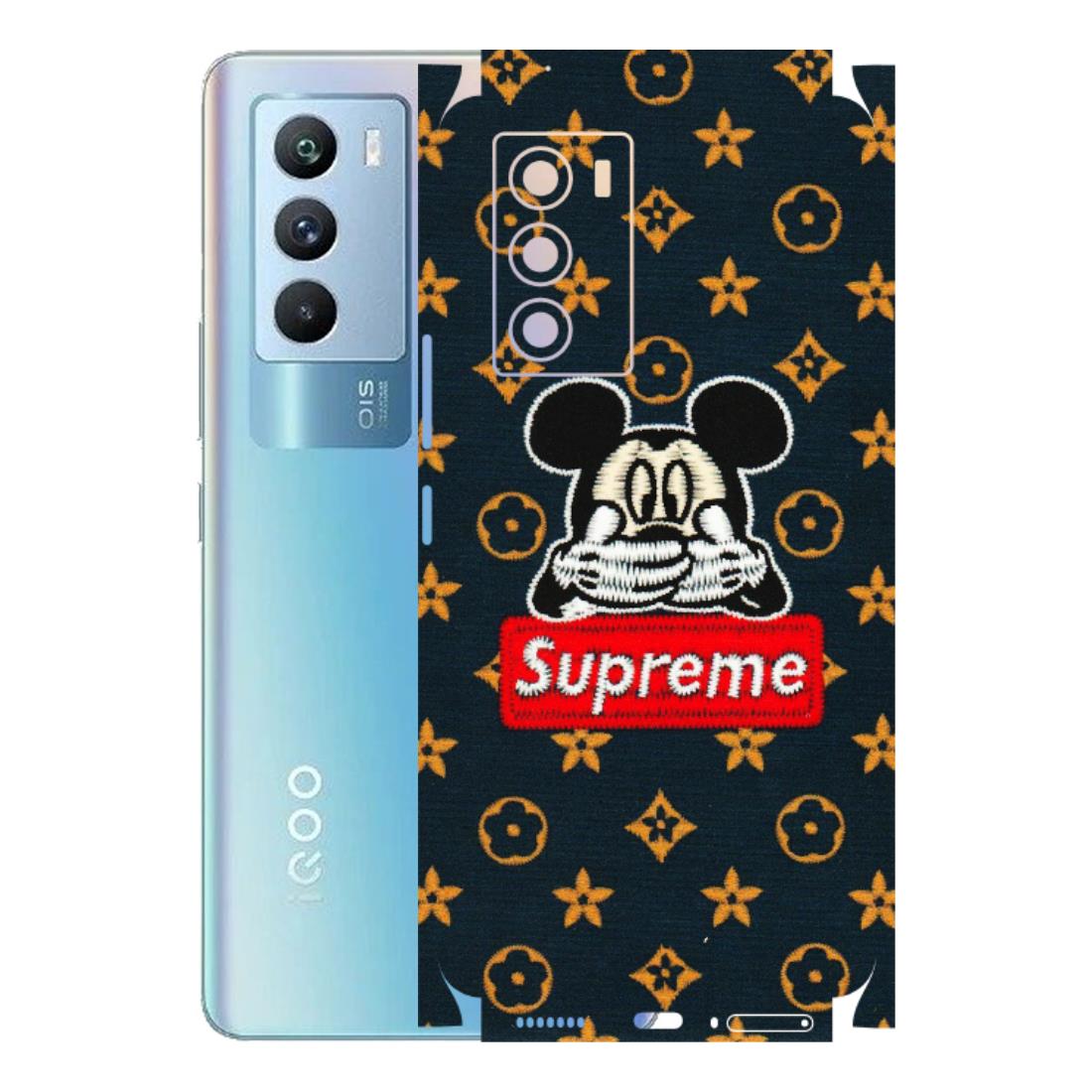 IQOO Phone Skins (All Models) - Mickey Supreme - Matte Finish (M-83) IQOO 9 SE 5G