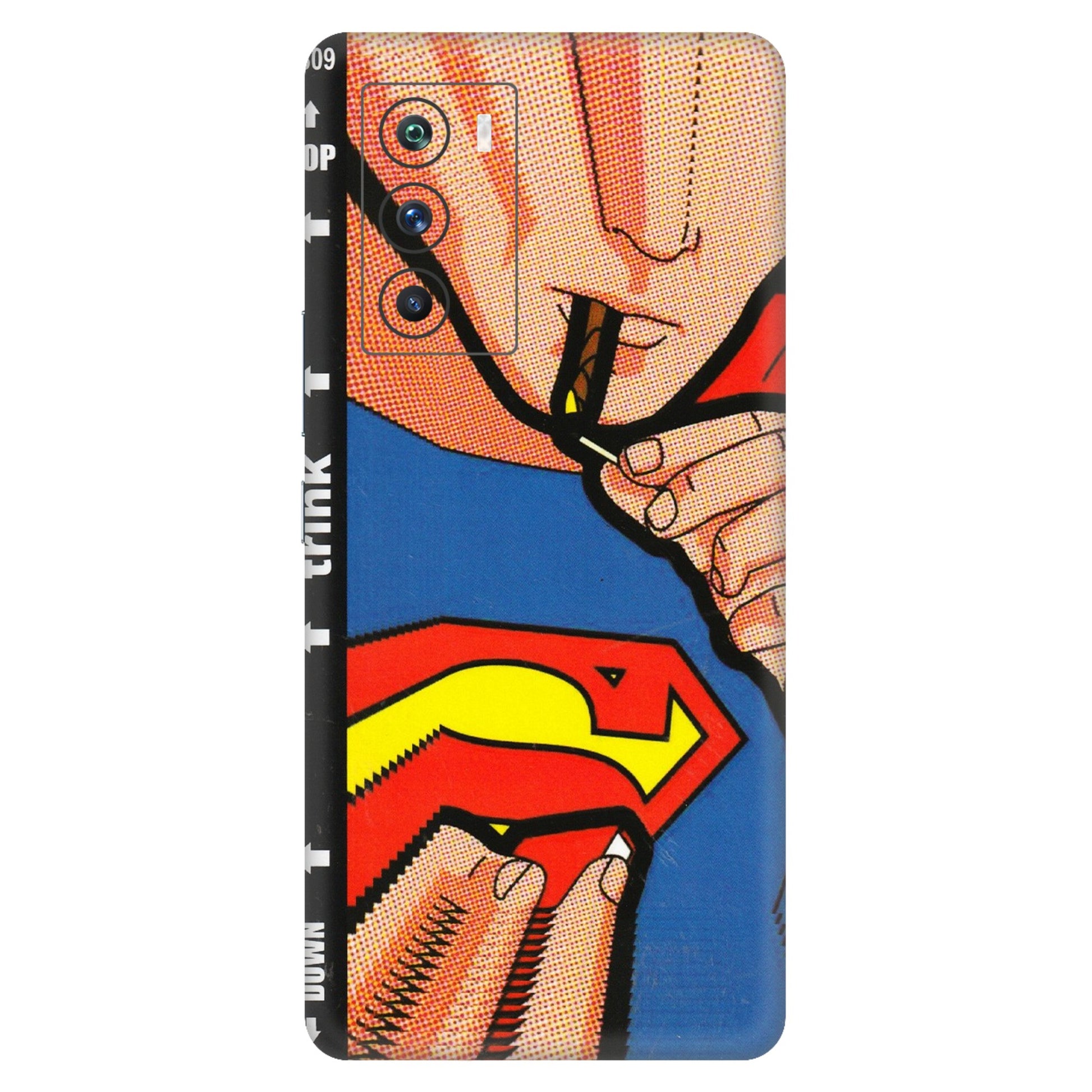 IQOO Phone Skins (All Models) - Superman Sutta - 3D Embossed Finish (L-130) IQOO 9 SE 5G
