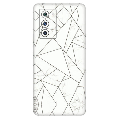 IQOO Phone Skins (All Models) - Luxury White Marble Effect - 3D Embossed Finish (L-168) IQOO 9 SE 5G