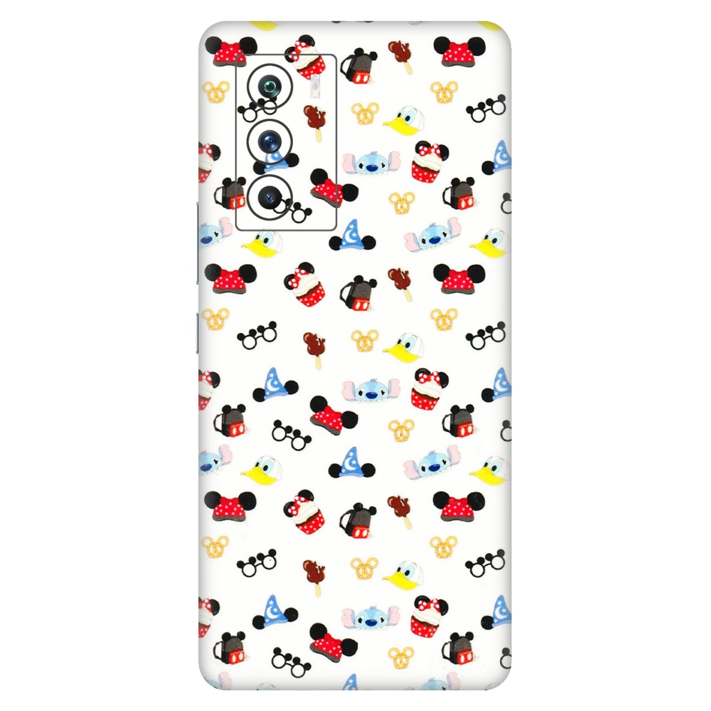 IQOO Phone Skins (All Models) - Minnie Mouse & Donald Doodles s - 3D Embossed Finish (L-194) IQOO 9 SE 5G