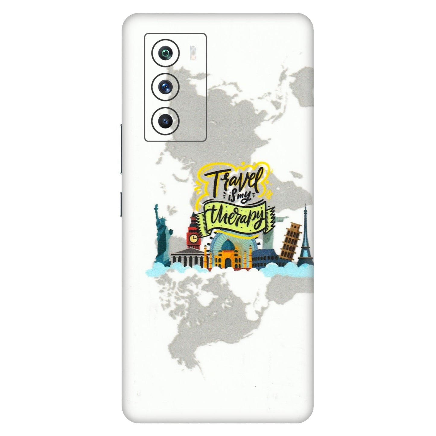 IQOO Phone Skins (All Models) - Travel Therapy - 3D Embossed Finish (L-199) IQOO 9 SE 5G