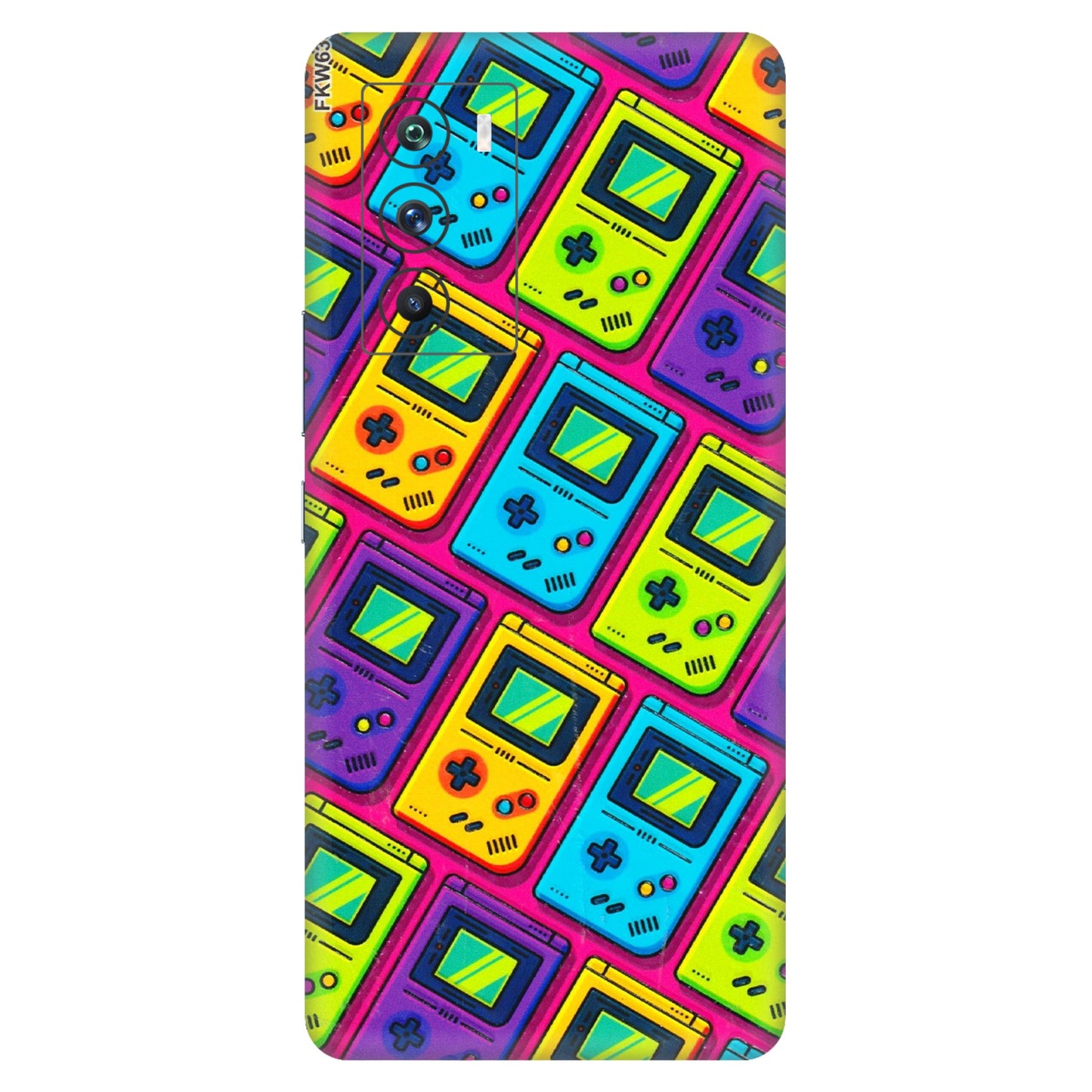 IQOO Phone Skins (All Models) - Gameboy Colourful - 3D Embossed Finish (L-266) IQOO 9 SE 5G