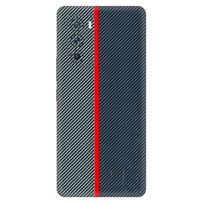 IQOO Phone Skins (All Models) - Blue Sober Lines - 3D Embossed Finish (L-305) IQOO 9 SE 5G
