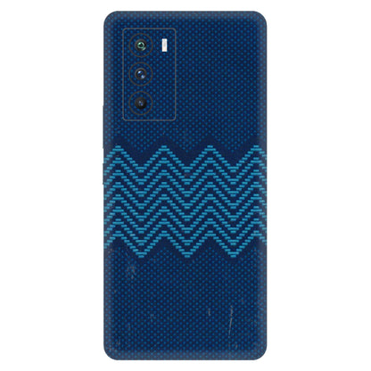 IQOO Phone Skins (All Models) - Blue Sober Waves - 3D Embossed Finish (L-306) IQOO 9 SE 5G