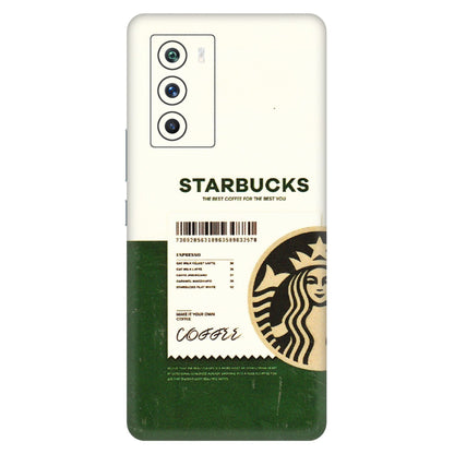 IQOO Phone Skins (All Models) - Starbucks Barcode - 3D Embossed Finish (L-308) IQOO 9 SE 5G