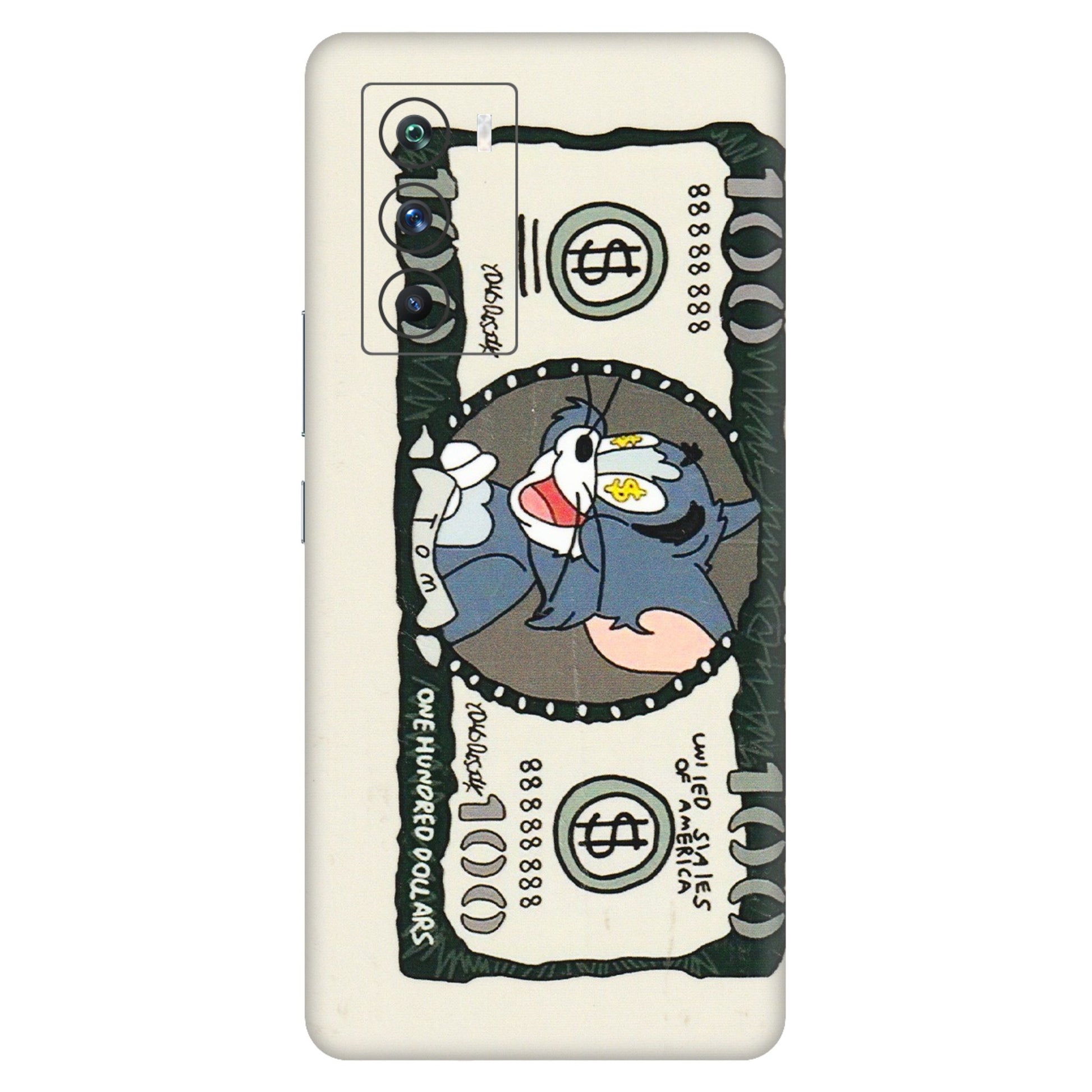 IQOO Phone Skins (All Models) - Tom Hundred Dollar - 3D Embossed Finish (L-324) IQOO 9 SE 5G