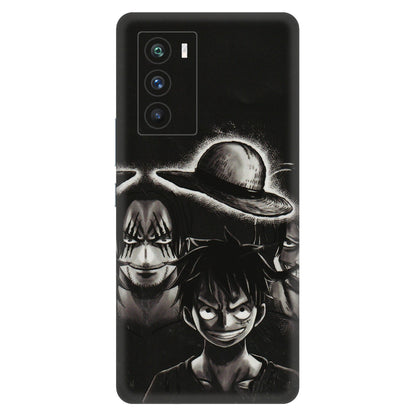 IQOO Phone Skins (All Models) - Black Luffy Hat - 3D Embossed Finish (L-57) IQOO 9 SE 5G