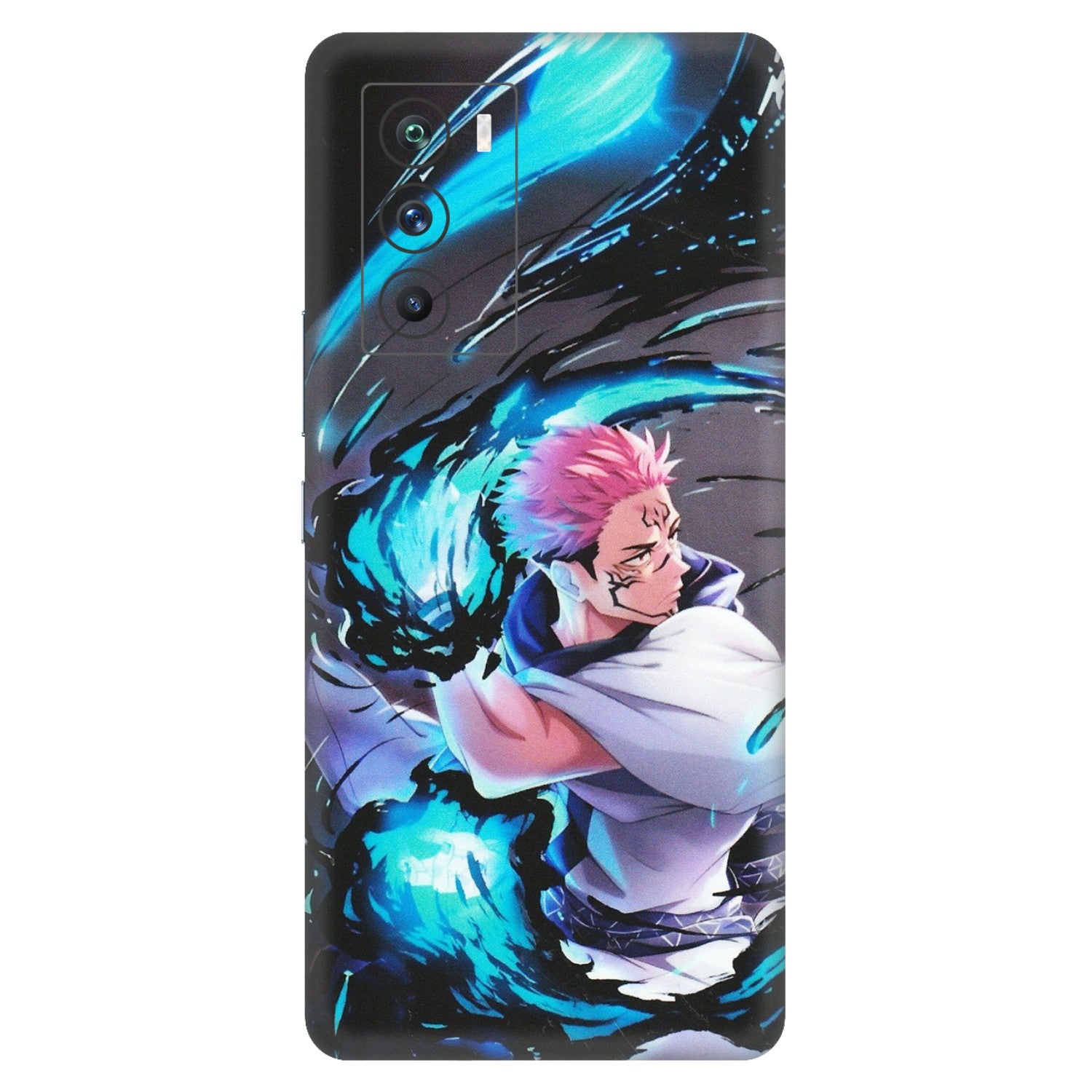 IQOO Phone Skins (All Models) - New Jujutsu Kaisen Grey Blue Anime - Matte Finish (M-127) IQOO 9 SE 5G