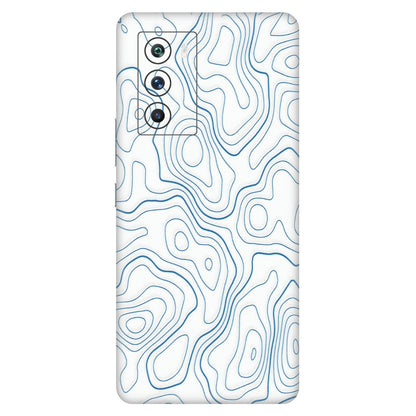 IQOO Phone Skins (All Models) - Blue And White Swirls - Matte Finish (M-139) IQOO 9 SE 5G
