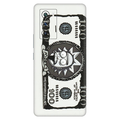 IQOO Phone Skins (All Models) - Rick And Morty Hundred Dollar Anime - Matte Finish (M-161) IQOO 9 SE 5G