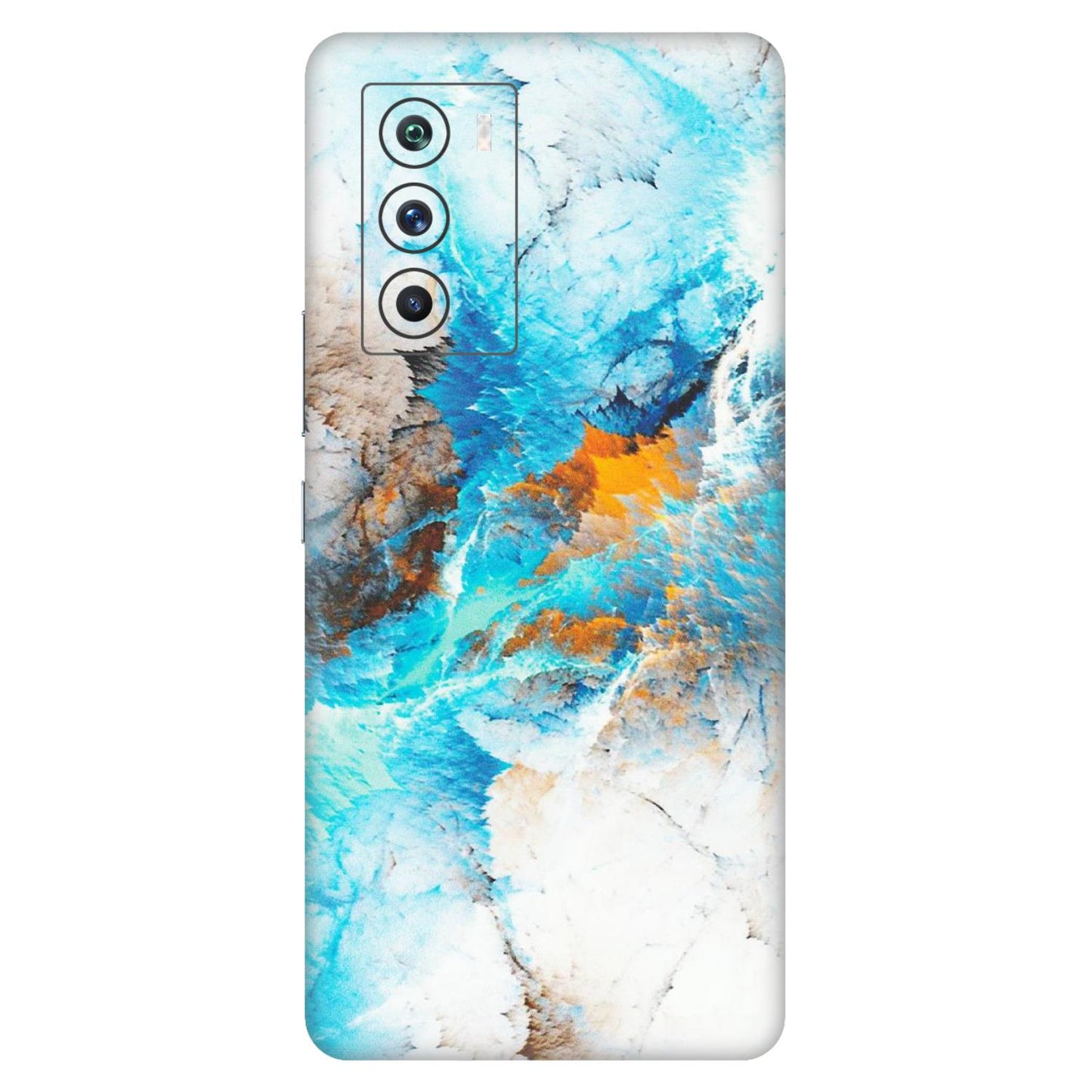 IQOO Phone Skins (All Models) - Blue Waves Abstract - Matte Finish (M-19) IQOO 9 SE 5G