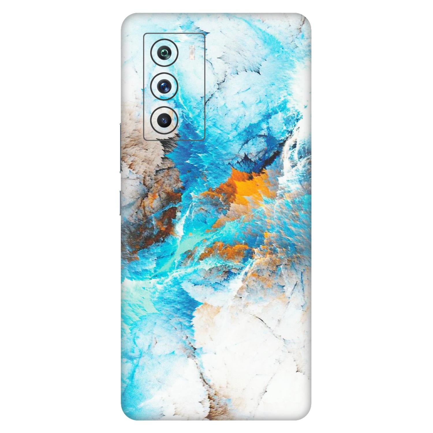 IQOO Phone Skins (All Models) - Blue Waves Abstract - Matte Finish (M-19) IQOO 9 SE 5G