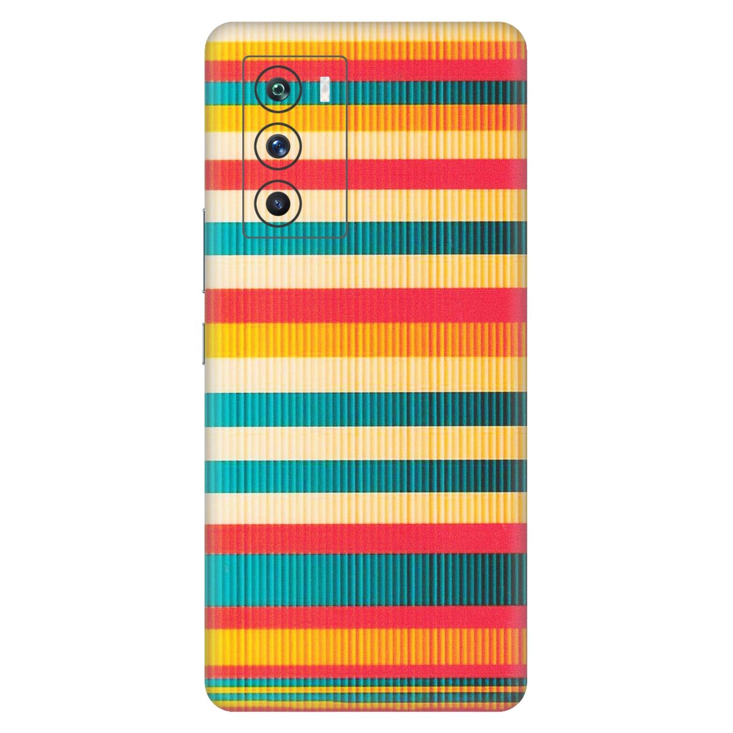 IQOO Phone Skins (All Models) - Colourful Stripes Soothing Effect - Matte Finish (M-86) IQOO 9 SE 5G
