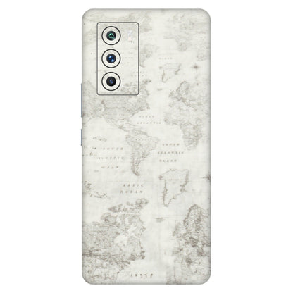 IQOO Phone Skins (All Models) - World Travel Map - Transparent Finish (T-04) IQOO 9 SE 5G