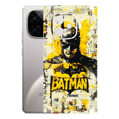 IQOO Phone Skins (All Models) - Batman Yellow BT - 3D Embossed Finish (L-304) IQOO Neo 10R