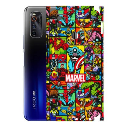IQOO Phone Skins (All Models) - MARVELOUS Comic Characters - 3D Embossed Finish (L-129) IQOO Neo 3