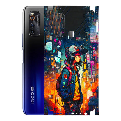 IQOO Phone Skins (All Models) - Street Anime Guy - 3D Embossed Finish (L-158) IQOO Neo 3
