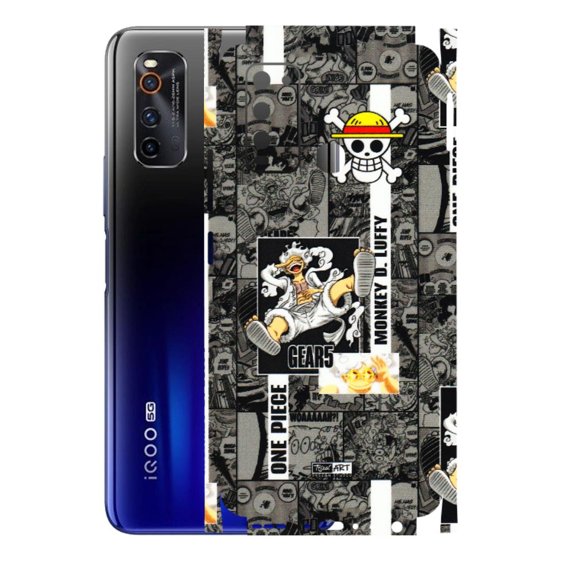 IQOO Phone Skins (All Models) - Cuffy Anime MonkeyCamic - 3D Embossed Finish (L-242) IQOO Neo 3