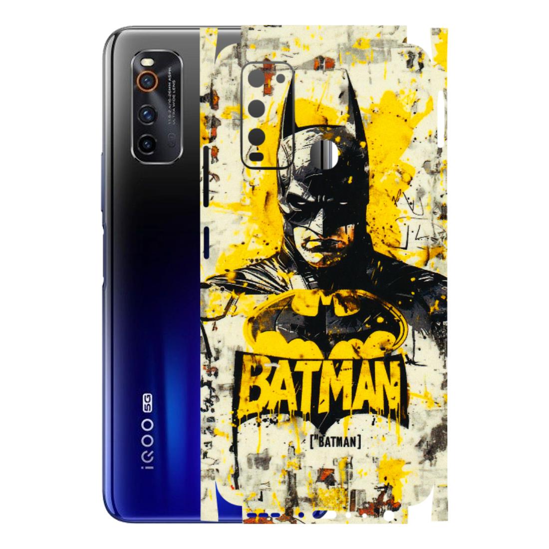 IQOO Phone Skins (All Models) - Batman Yellow BT - 3D Embossed Finish (L-304) IQOO Neo 3