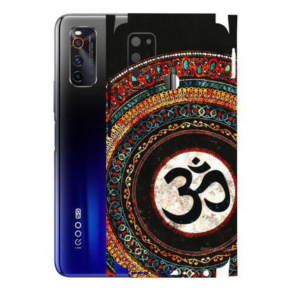 IQOO Phone Skins (All Models) - Aum Chant Abstract - 3D Embossed Finish (L-42) IQOO Neo 3