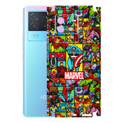 IQOO Phone Skins (All Models) - MARVELOUS Comic Characters - 3D Embossed Finish (L-129) IQOO Neo 6 5G
