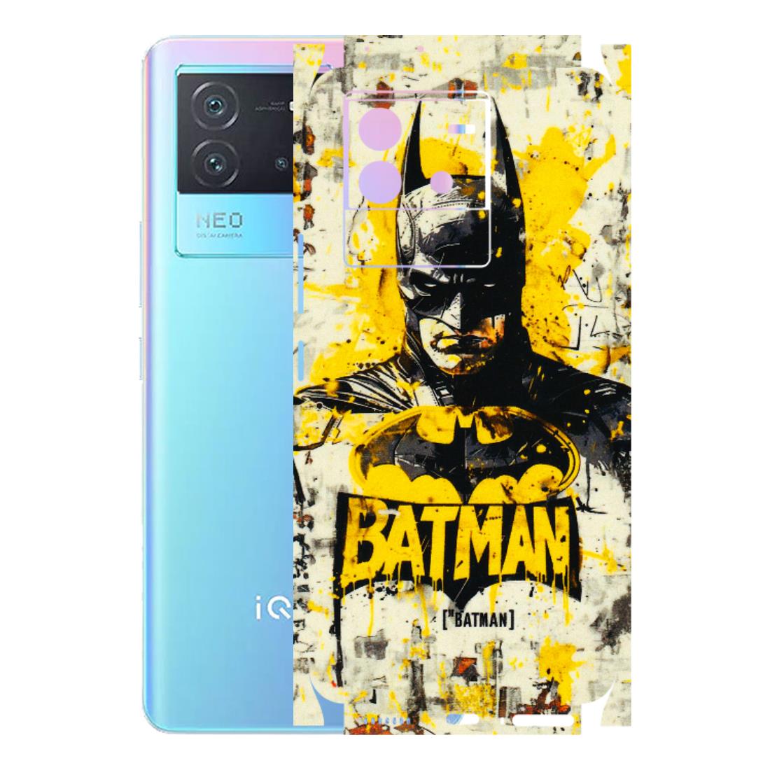 IQOO Phone Skins (All Models) - Batman Yellow BT - 3D Embossed Finish (L-304) IQOO Neo 6 5G