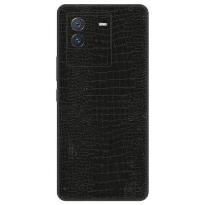 IQOO Phone Skins (All Models) - Snake Leather Black - 3D Embossed Finish (L-107) IQOO Neo 6 5G