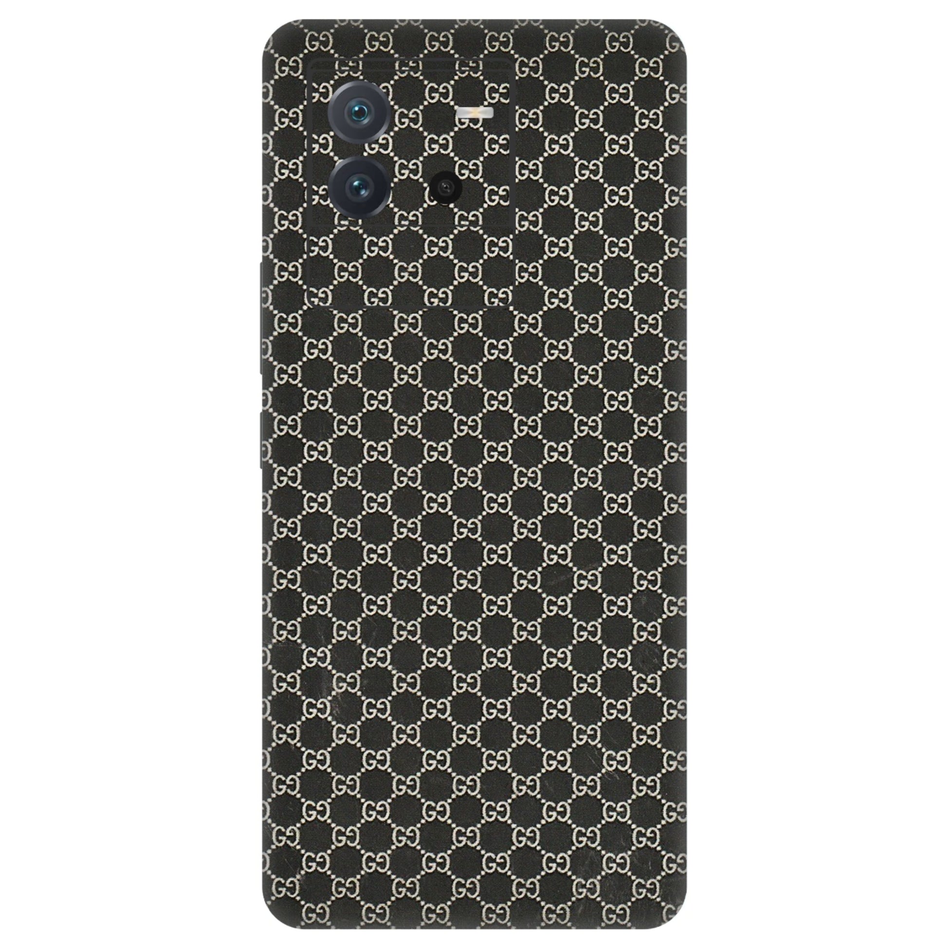IQOO Phone Skins (All Models) - Black G Print - 3D Embossed Finish (L-109) IQOO Neo 6 5G