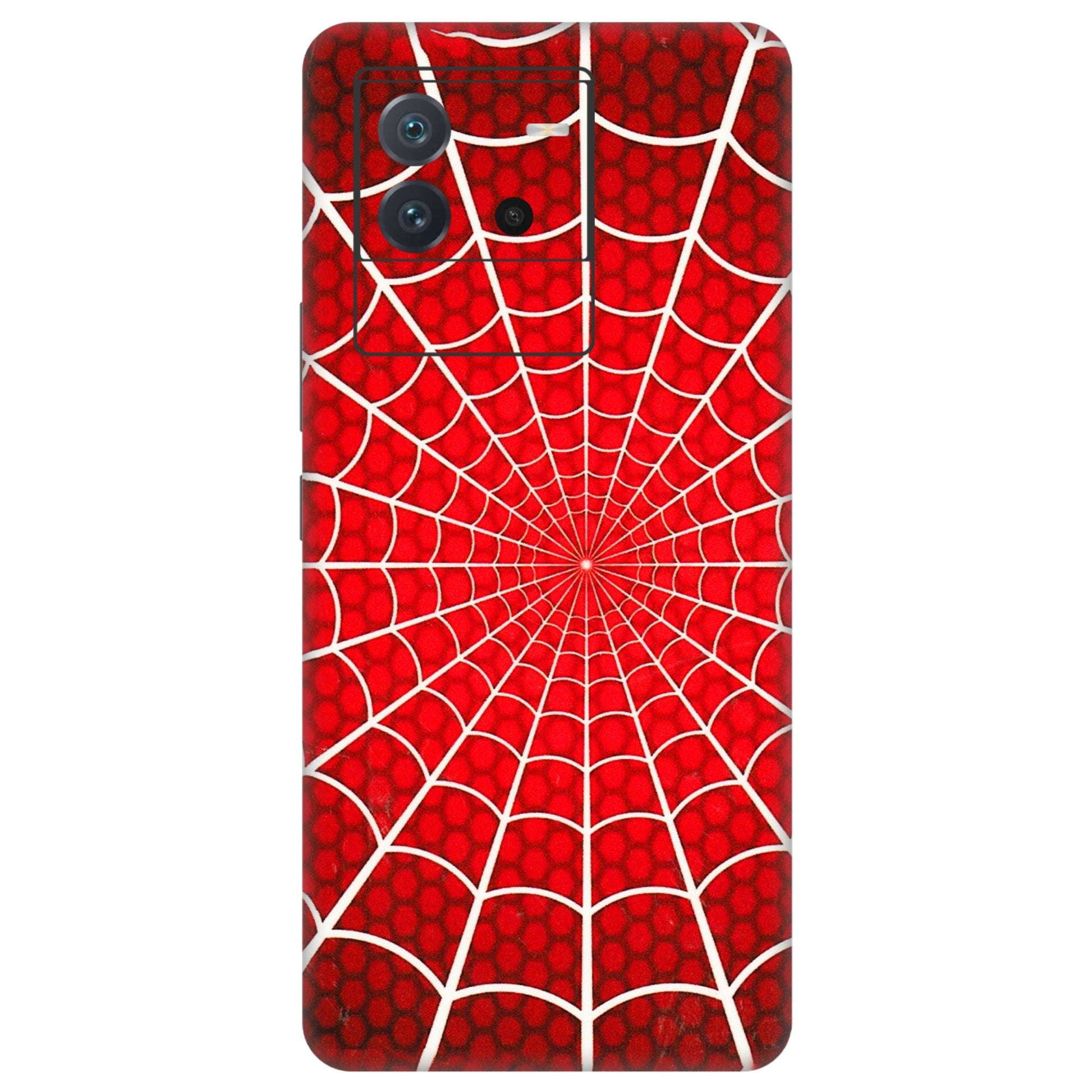 IQOO Phone Skins (All Models) - Classic Spidey Web - 3D Embossed Finish (L-115) IQOO Neo 6 5G