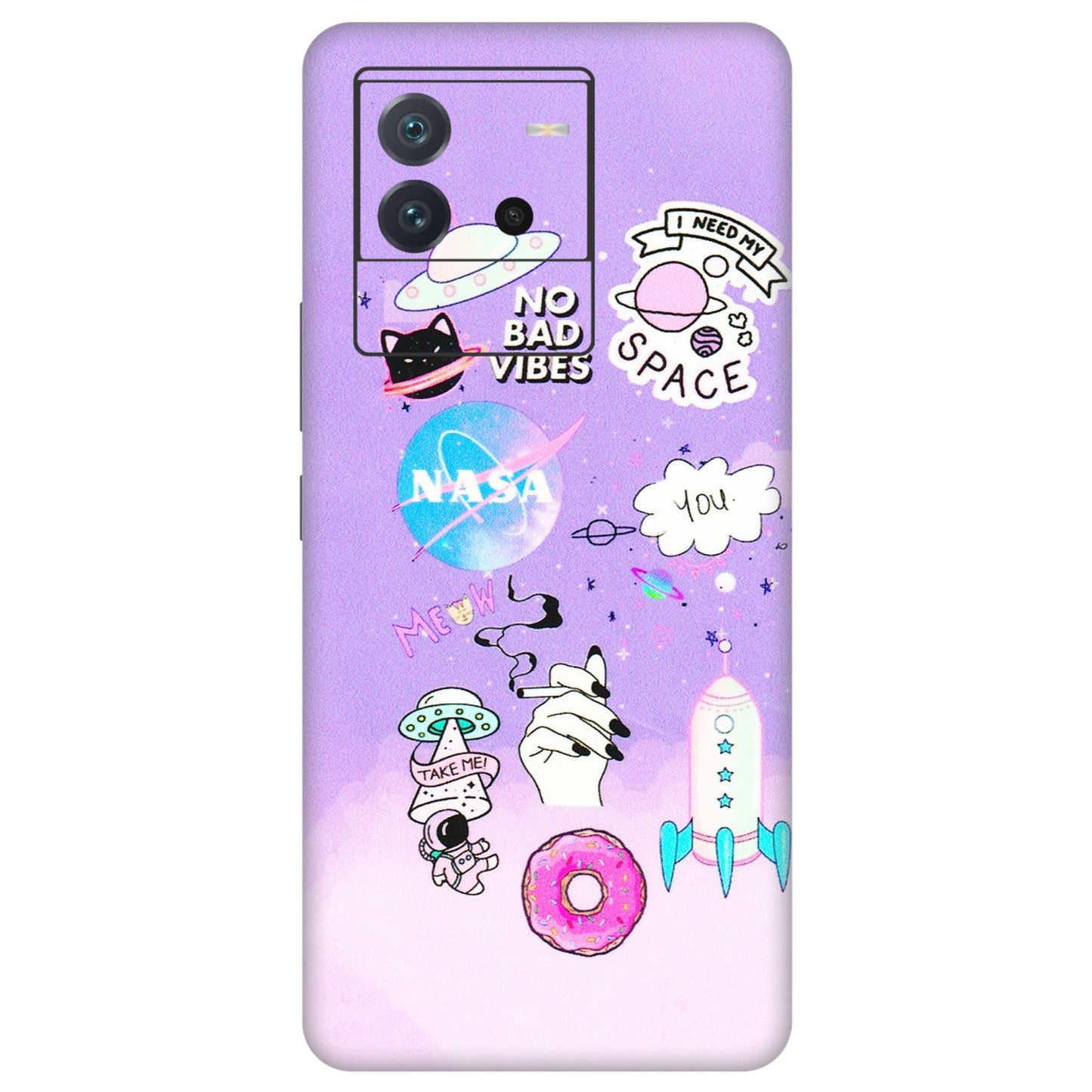 IQOO Phone Skins (All Models) - I Need My Nasa Skin - 3D Embossed Finish (L-149) IQOO Neo 6 5G