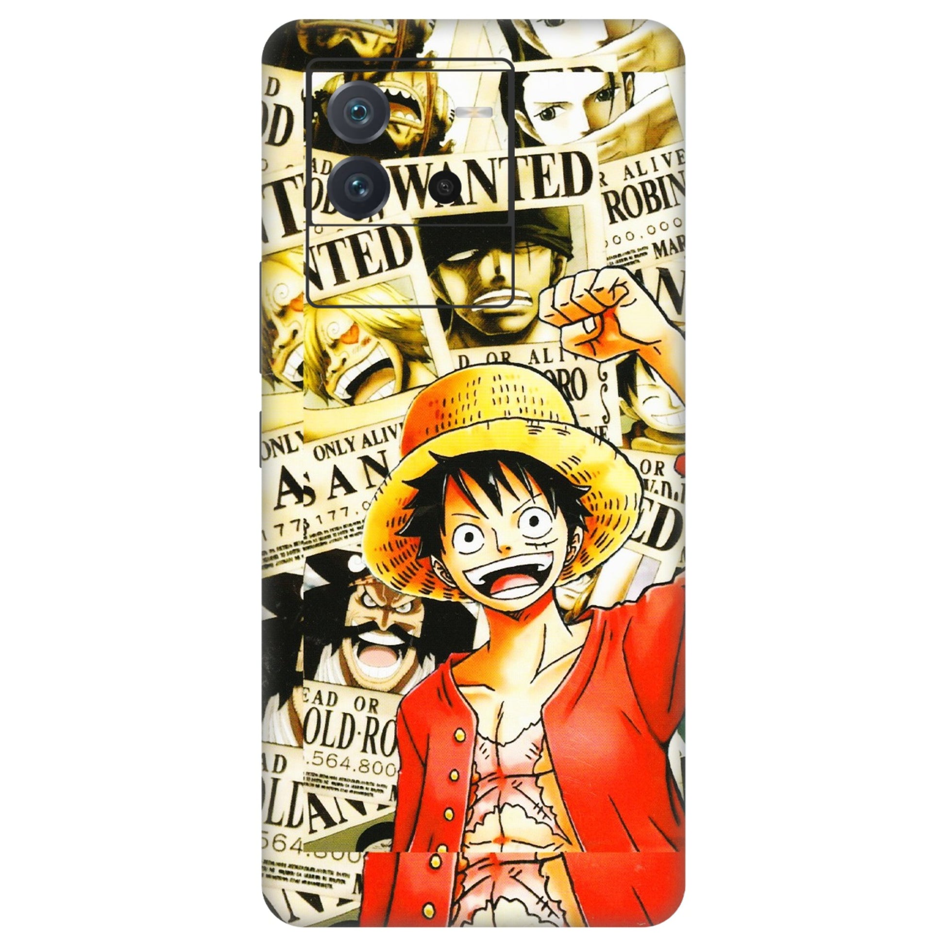 IQOO Phone Skins (All Models) - Luffy Anime - 3D Embossed Finish (L-177) IQOO Neo 6 5G