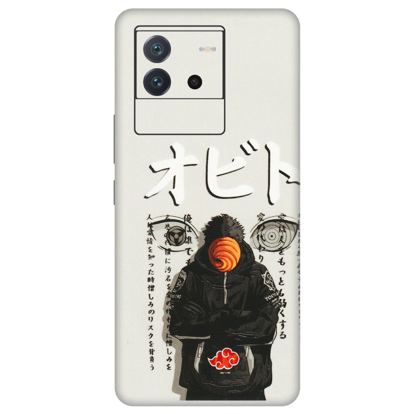 IQOO Phone Skins (All Models) - Obito Anime Eye - 3D Embossed Finish (L-19) IQOO Neo 6 5G