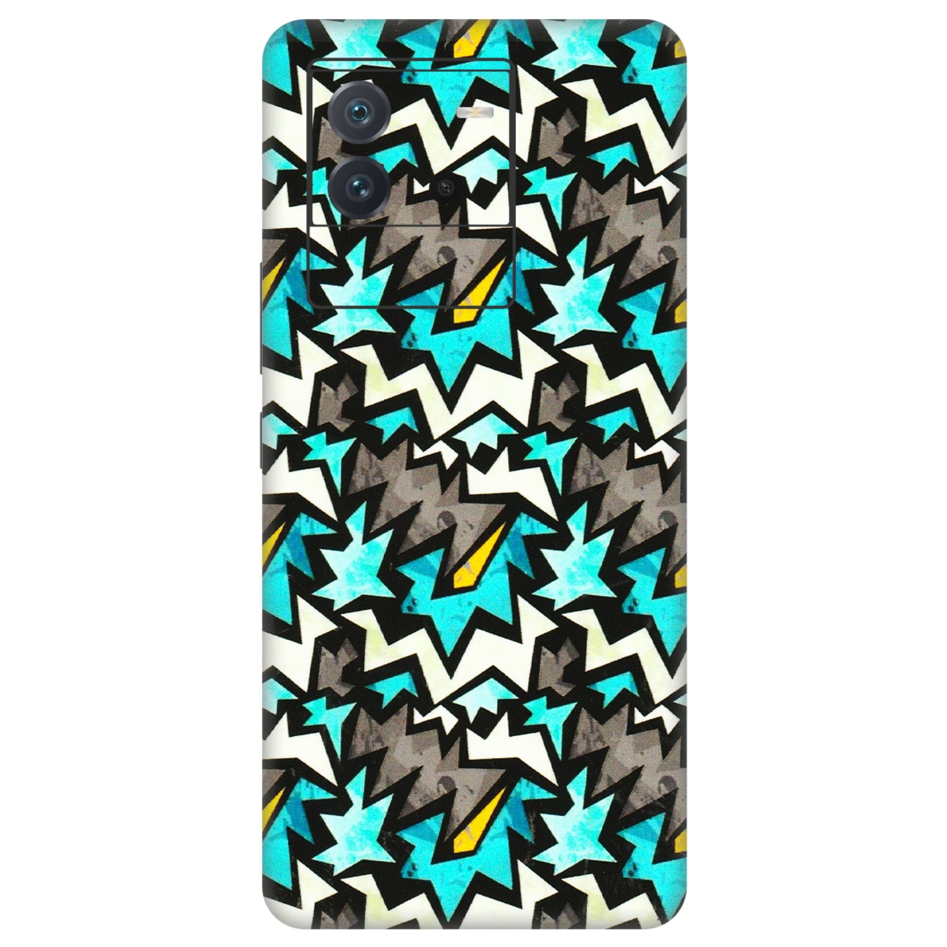 IQOO Phone Skins (All Models) - Funky Zig Zag - 3D Embossed Finish (L-223) IQOO Neo 6 5G