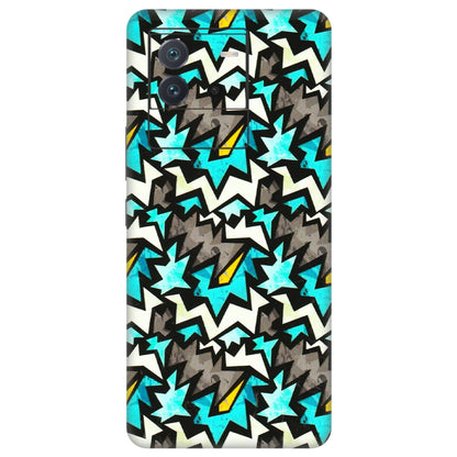 IQOO Phone Skins (All Models) - Funky Zig Zag - 3D Embossed Finish (L-223) IQOO Neo 6 5G